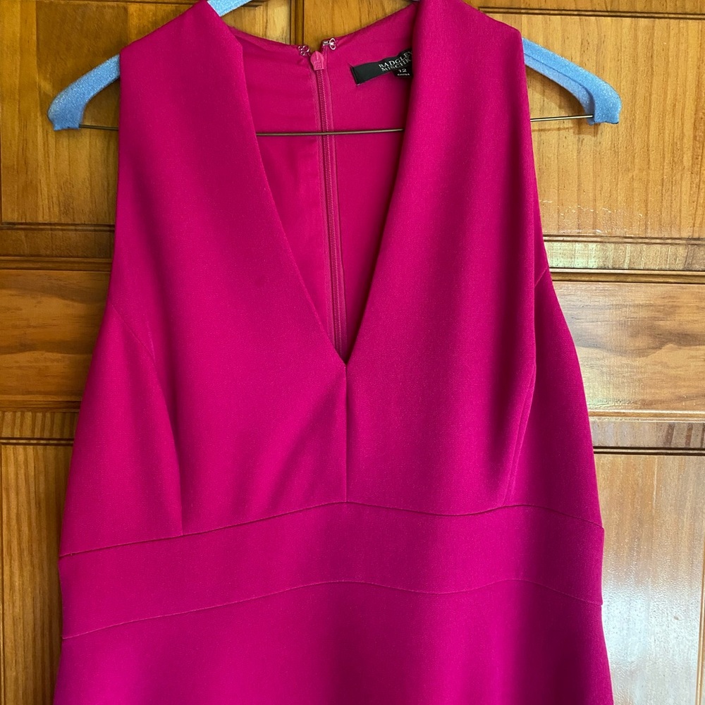 Badgley Mishka Fuscia Gown size 12 purchased from Bergdorf Goodman